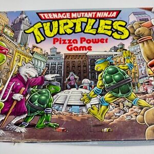 Vintage 1987 TMNT Teenage Mutant Ninja Turtles Pizza Power Board Game